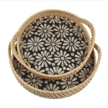 8.Rattan shell tray 700515