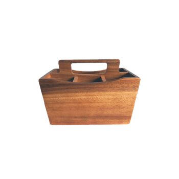 acacia wood Caddy utensil 120088