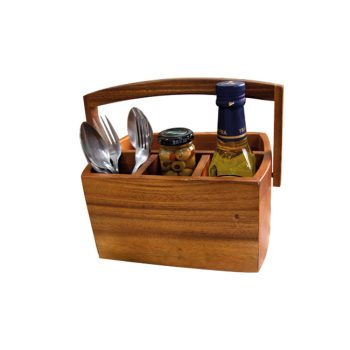 acacia wood Caddy utensil 120146