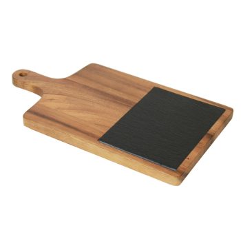 acacia wood Rectangle cutting board with slate 120140