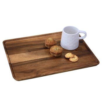 accacia wood tableware tray 120050