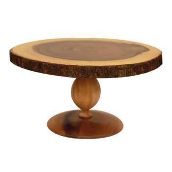 acccia wood cake stand 120085