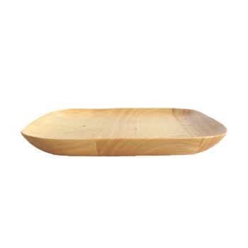 rubber wood plate 320002