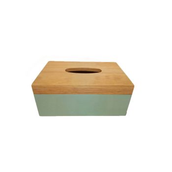 rubber wood tissue box 320033